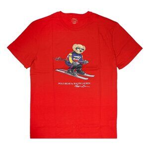NWT Polo Ralph Lauren Men's CLSC Polo Bear Crew T-Shirt Red XXL MSRP $69.5